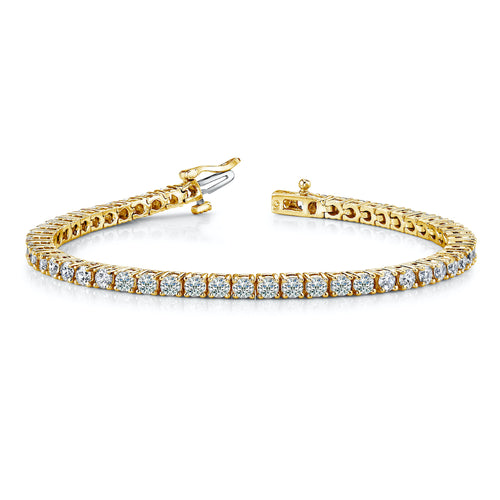 14K White Gold Diamond Tennis Bracelet | Timeless Elegance