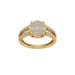 Golden Glamour:  14K Gold Fashion Ring