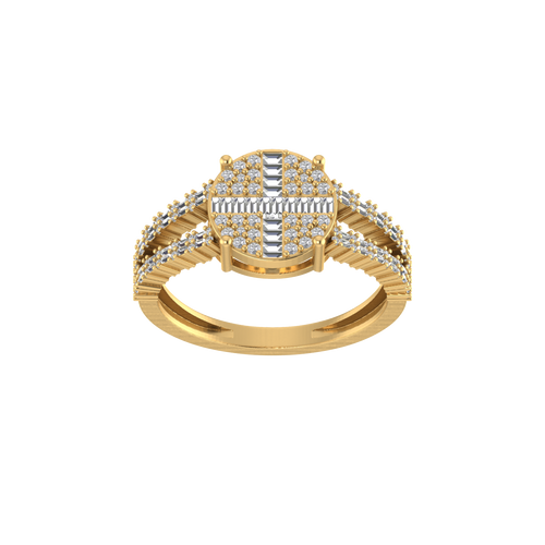 Golden Glamour:  14K Gold Fashion Ring