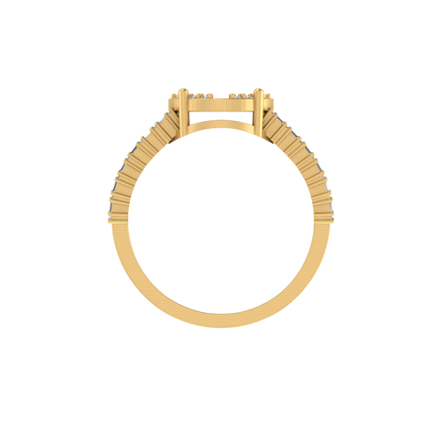 Golden Glamour:  14K Gold Fashion Ring