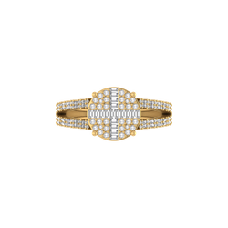 Golden Glamour:  14K Gold Fashion Ring