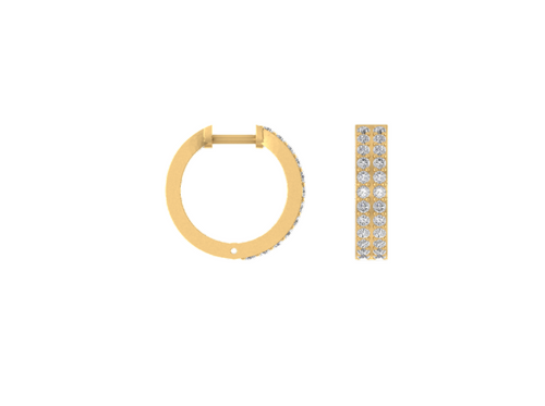 Classic Comfort Gold Huggie Hoop Earrings