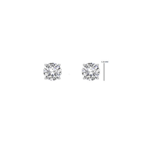 Golden Glamour 14K Stud Earrings