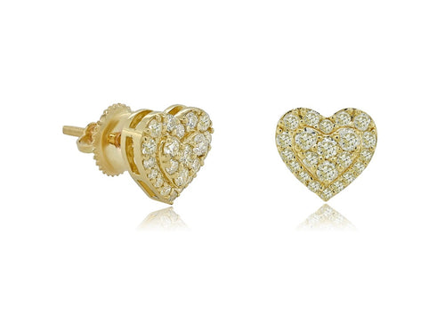 Eternal love Heart Shaped Screwback Earring