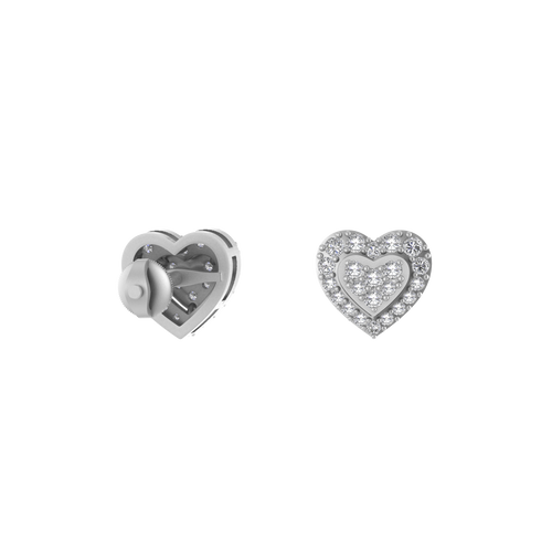 Eternal love Heart Shaped Screwback Earring