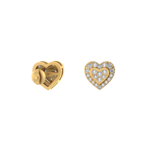 Eternal love Heart Shaped Screwback Earring