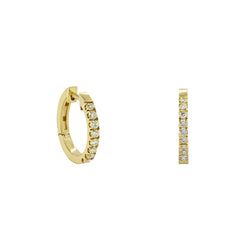 Golden Circles Luxurious 10K Gold Earrings