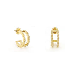 Luminous Circles 14K Gold Hoop Earrings for Enduring Beauty