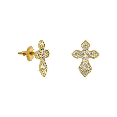 Serenity Crossroads Gold Stud Resonance Earring