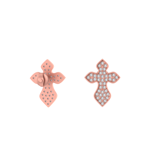 Serenity Crossroads Gold Stud Resonance Earring