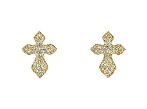 Serenity Crossroads Gold Stud Resonance Earring