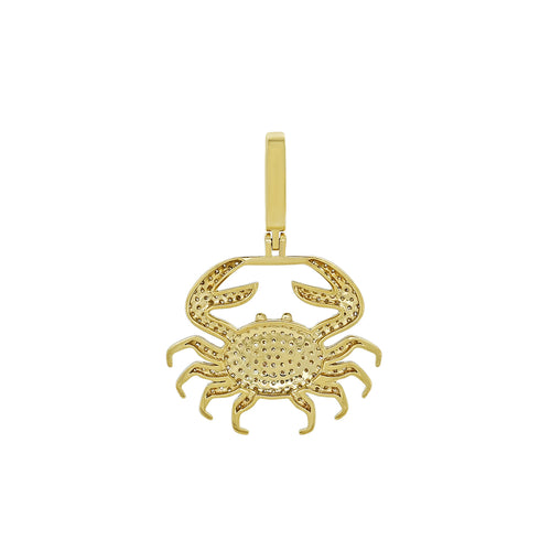 Astral Embrace: Dive into Tranquility with our 14K Cancer Zodiac Charm Pendant