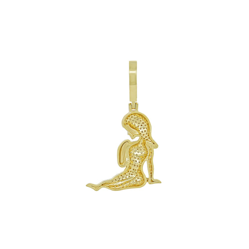 Virgo's Essence in Gold: 14K Zodiac Pendant for the Discerning Soul