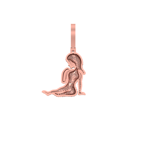 Virgo's Essence in Gold: 14K Zodiac Pendant for the Discerning Soul