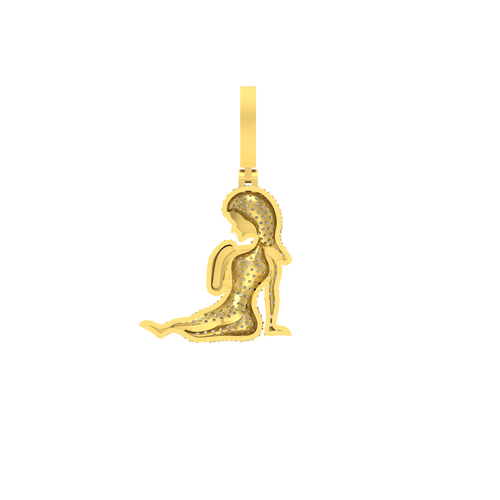 Virgo's Essence in Gold: 14K Zodiac Pendant for the Discerning Soul