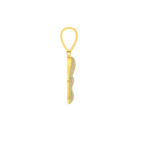 Virgo's Essence in Gold: 14K Zodiac Pendant for the Discerning Soul