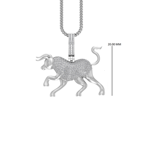 Golden Bull: Taurus 14K Pendant