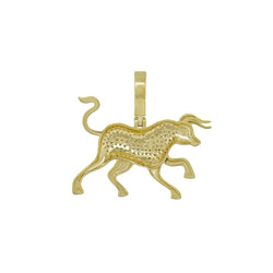 Golden Bull: Taurus 14K Pendant