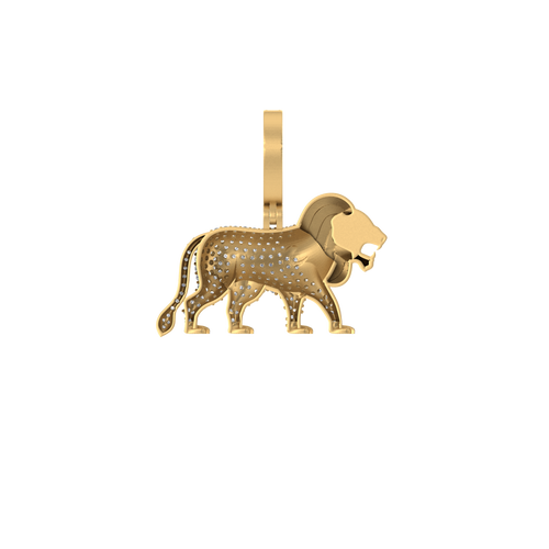 Lionheart Legacy : 14K Gold Leo Zodiac Pendant for the Bold and Brave