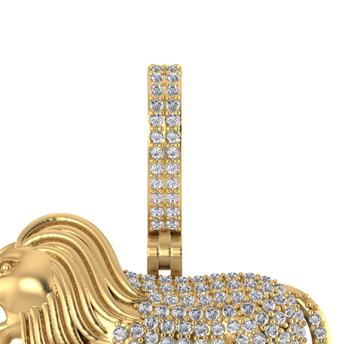 Lionheart Legacy : 14K Gold Leo Zodiac Pendant for the Bold and Brave