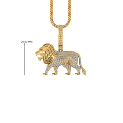 Lionheart Legacy : 14K Gold Leo Zodiac Pendant for the Bold and Brave