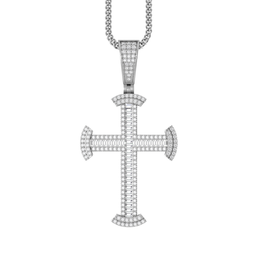 Divine Glow: 10K Gold Cross Pendant