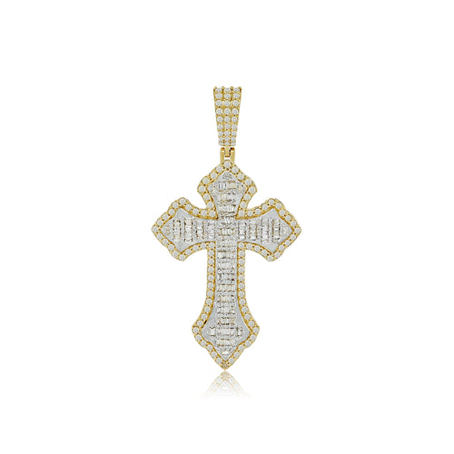 Sacred Splendor: 14K Gold Cross Pendant