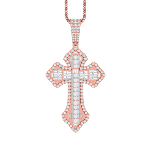 Sacred Splendor: 14K Gold Cross Pendant