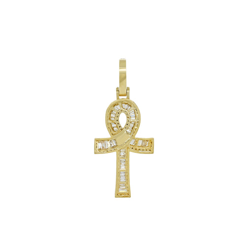 Heavenly Horizon: 14K Gold Cross Pendant