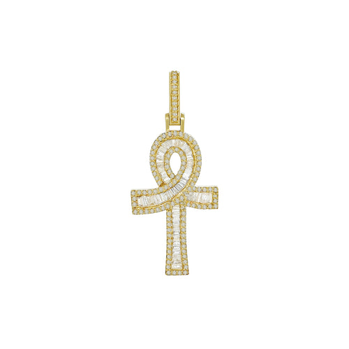 Heavenly Horizon: 14K Gold Cross Pendant