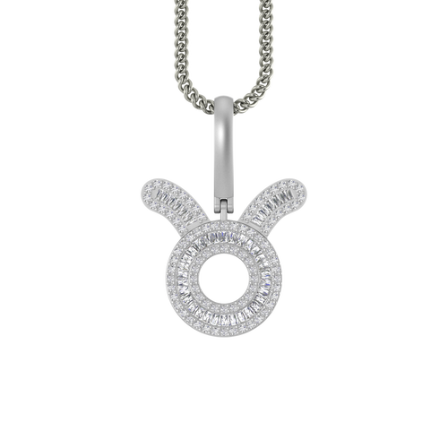 Heavenly Horns: 10K Gold Taurus Astro Pendant