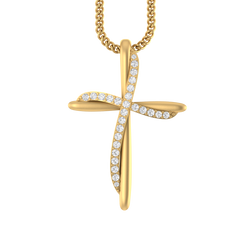 Daily Divine: 10K Gold Cross Pendant