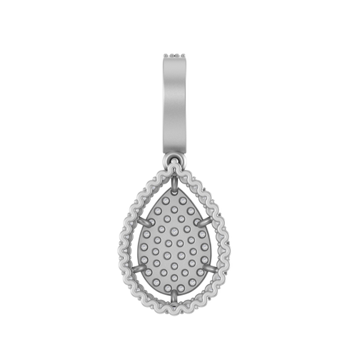 Pearlescent Radiance: 14K Gold Pear-Shaped Pendant