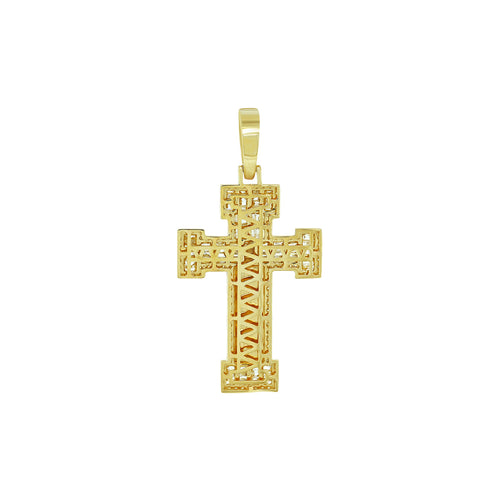 Heavenly Reflections: 14K Gold Jesus Cross Pendant