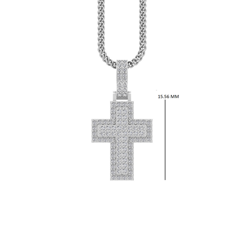 Shining Faith: 14K Gold Cross Pendant