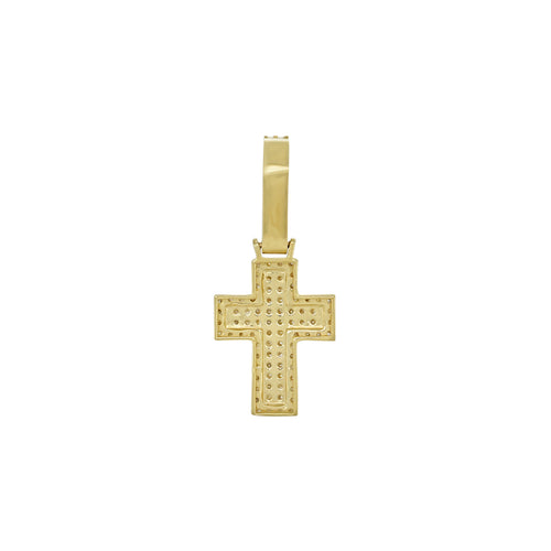 Shining Faith: 14K Gold Cross Pendant