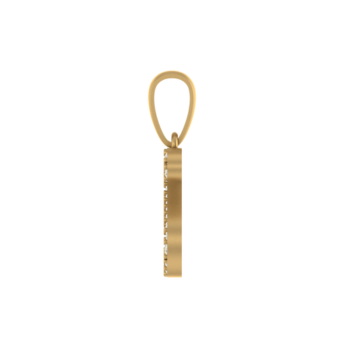 Signature Splendor: 14K Gold Initial S Pendant