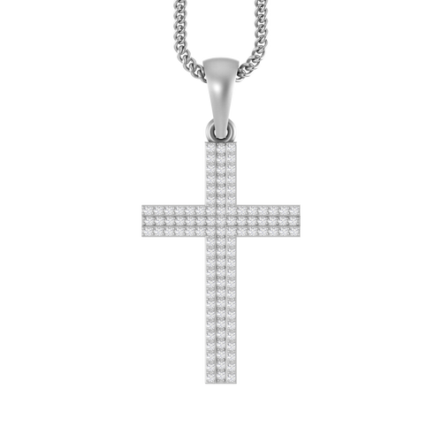 Guardian's Grace: 14K Gold Cross Pendant for Daily Protection