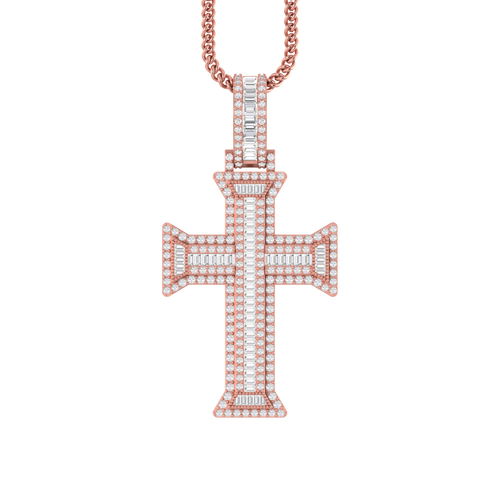 Divine Glow: 14K Gold Cross Pendant - A Daily Reminder of Devotion