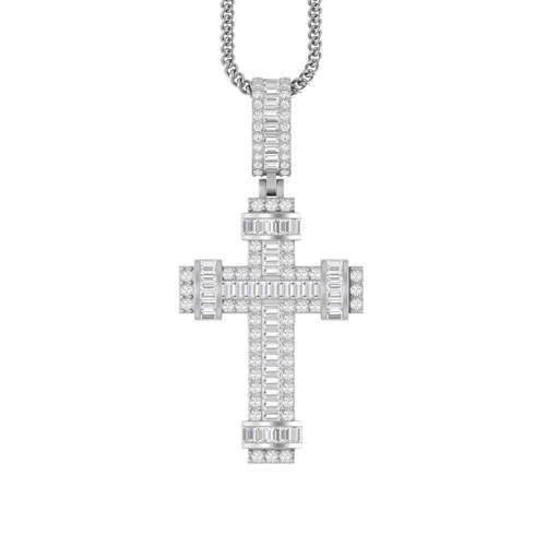 Celestial Charm: 14K Gold Cross Pendant