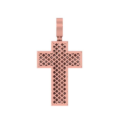 Golden Savior's Cross: 10K Gold Jesus Pendant