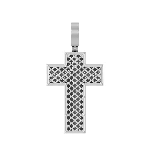 Golden Savior's Cross: 10K Gold Jesus Pendant