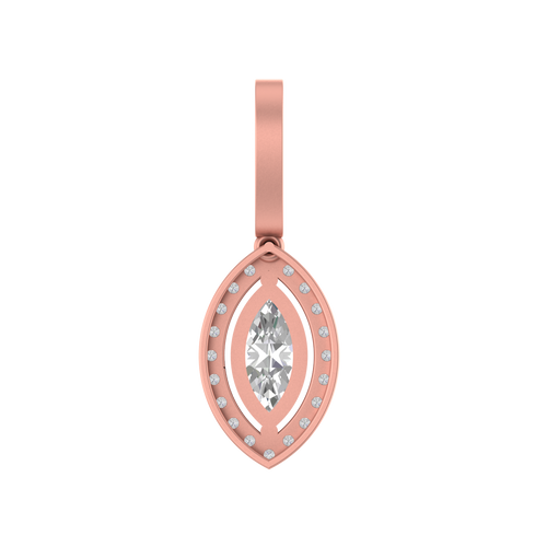 Golden Solitaire: 14K Gold Oval Cut Pendant