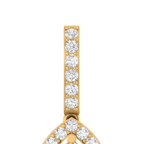 Golden Solitaire: 14K Gold Oval Cut Pendant