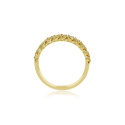 Cuban Fusion: 14K Gold Linkage Cuban Ring