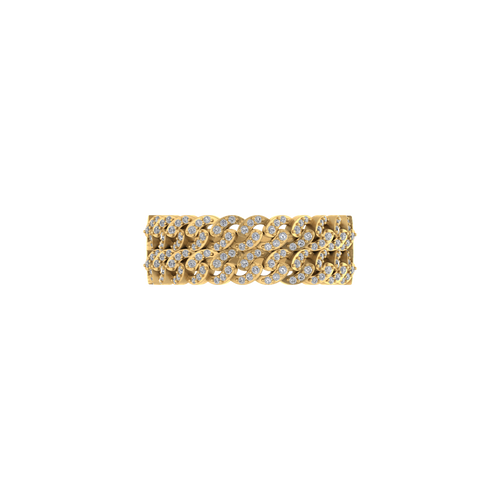 Cuban Fusion: 14K Gold Linkage Cuban Ring