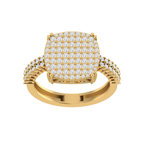 Chic Elegance: 14K Gold Stylish Engagement Ring