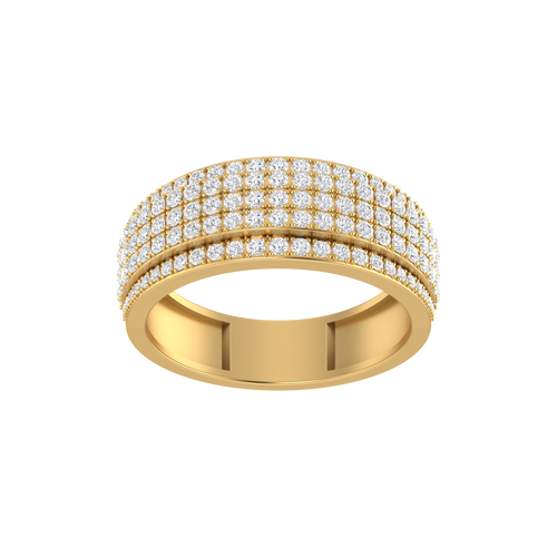 Modern Glow: 10K Gold Fashion Ring