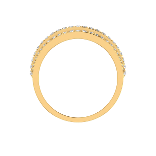 Modern Glow: 10K Gold Fashion Ring