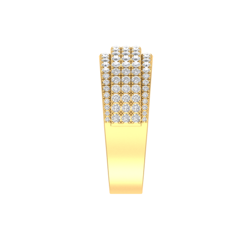 Modern Glow: 10K Gold Fashion Ring